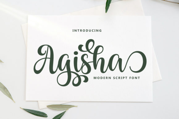 Agisha: A Script Font for Elegant Design