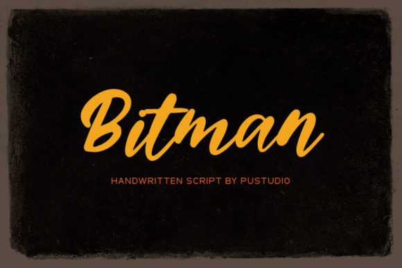 Bitman: A Script Font for Creative Expression