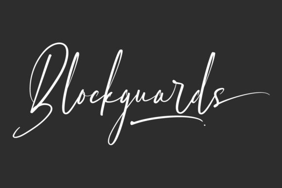 Blockguards: A Script Font for Crafty Creators