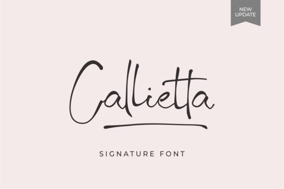 Callietta: A Script Font for Web Design