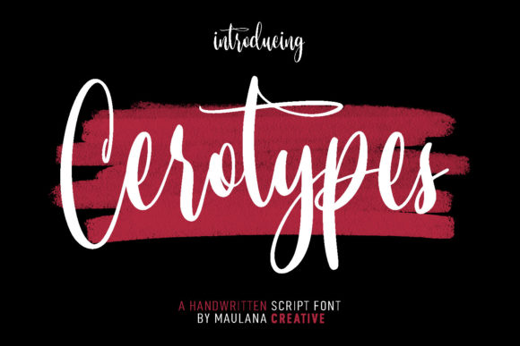 Cerotypes: A Script Font for Modern Branding