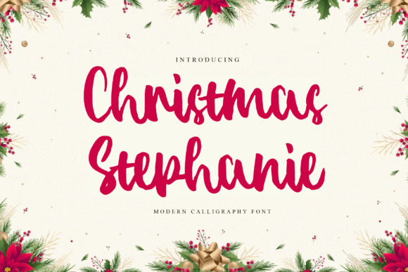 Christmas Stephanie Font Review