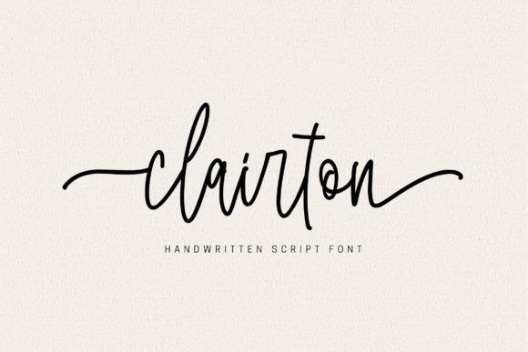 Clairton: A Script Font for Elegant Design