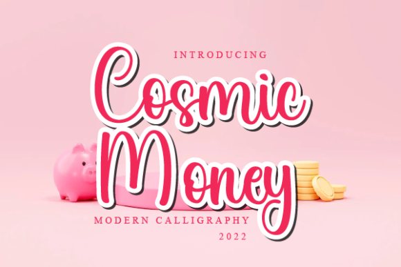 Cosmic Money: A Playful Script Font