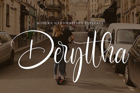 Deryttha: A Script Font for Creative Web Design