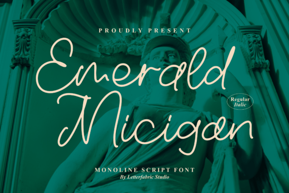 Emerald Micigan – Script Font for Creative Campaigns