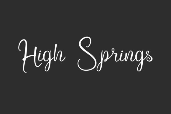 High Springs Font for Web Design