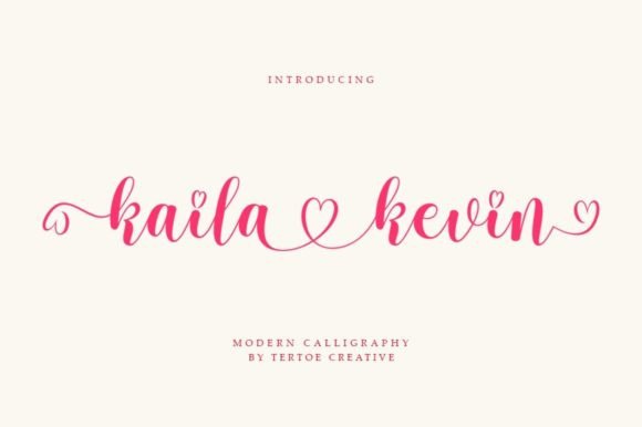 Kaila Kevin Font: Elegant Script for Digital Marketing