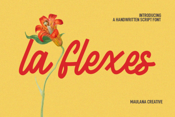 La Flexes: A Stylish Script Font for Web Design