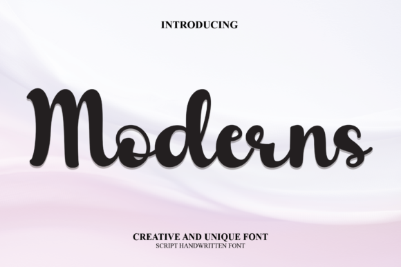 Moderns: A Script Font for Creative Campaigns