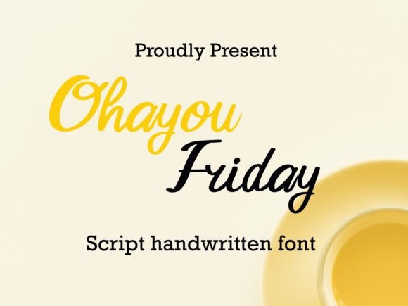 Ohayou Friday: A Friendly Script Font