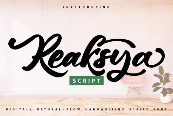 Reaksya: A Script Font for Elegant Design