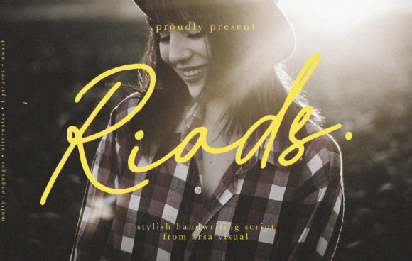 Riads: A Script Font for Creative Makers