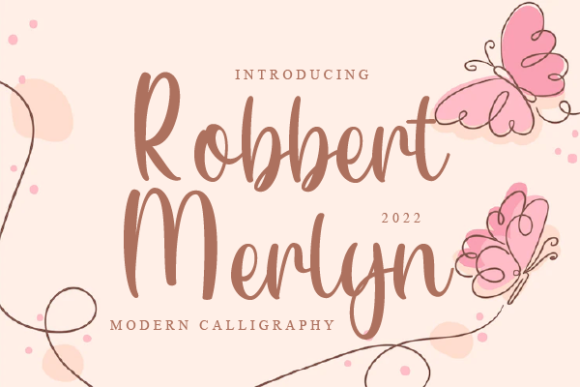Robbert Merlyn Font: Playful Script for Editorial Design