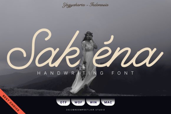 Sakéna: A Script Font for Web Design