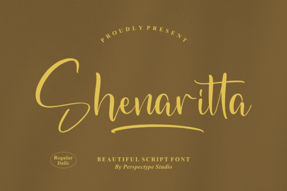 Shenaritta: A Script Font for Creative Campaigns