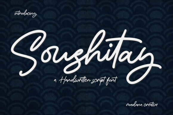 Soushitay: A Stylish Script Font for Marketers